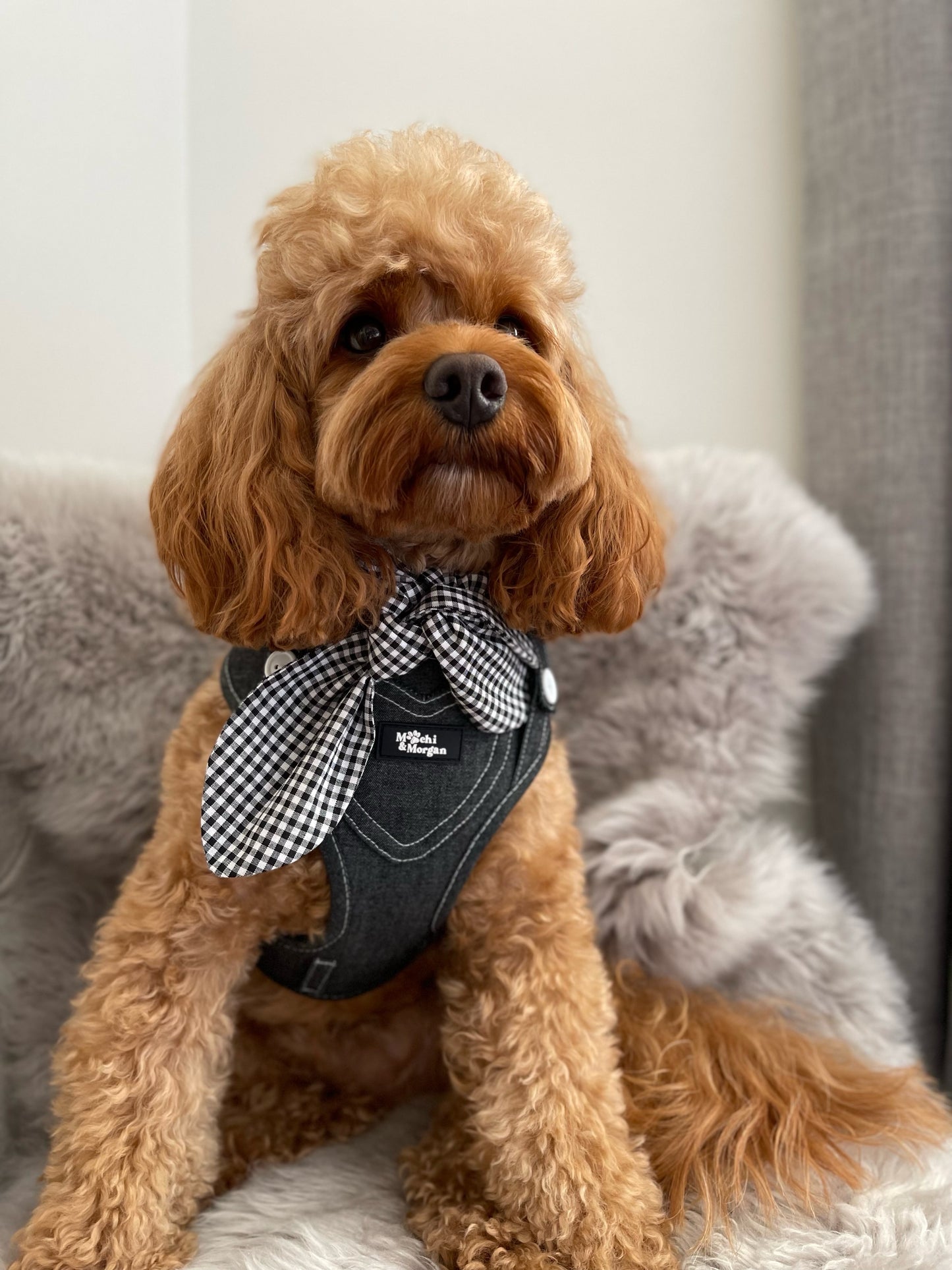 Black Gingham Neckerchief