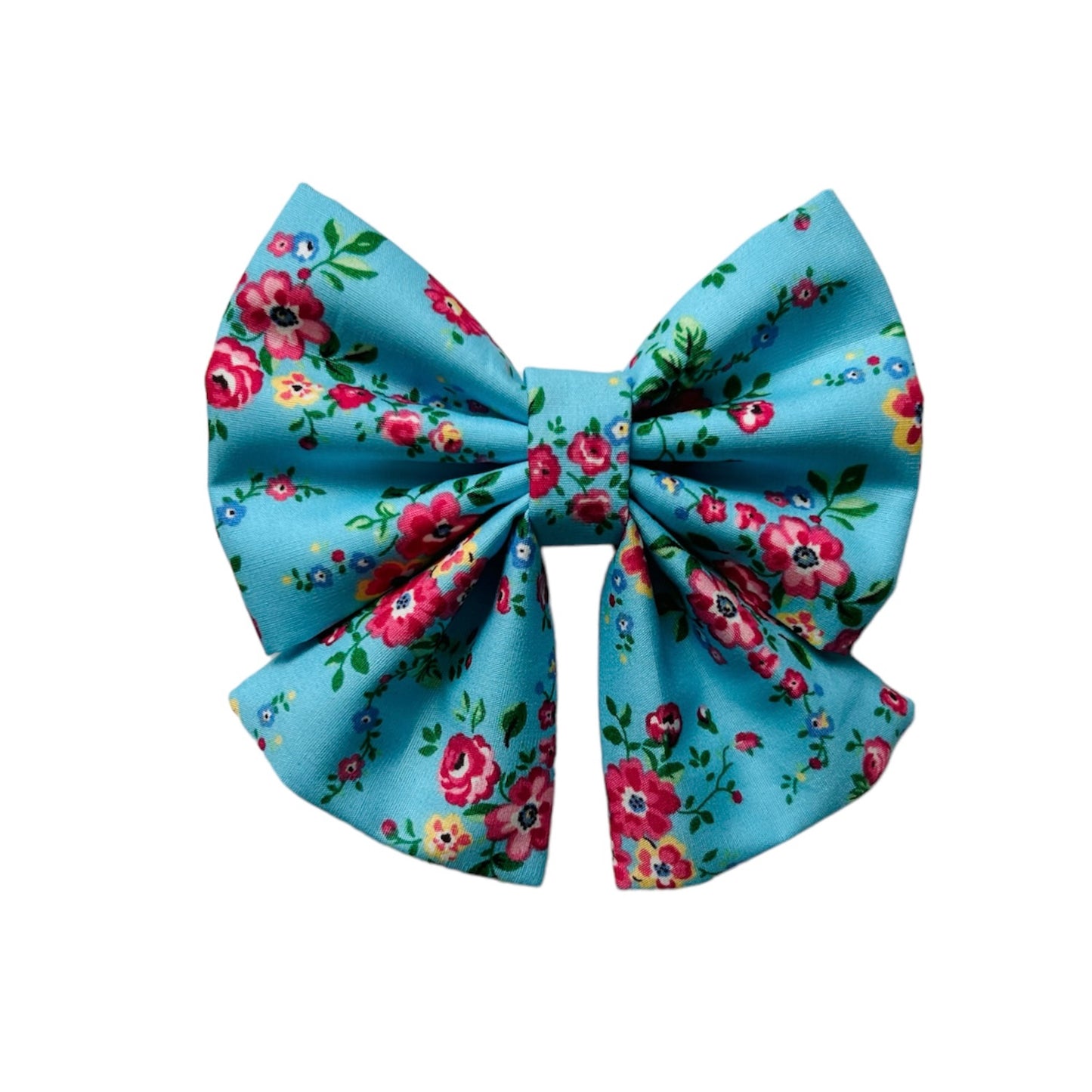 Turquoise French Rose Sailor Bow