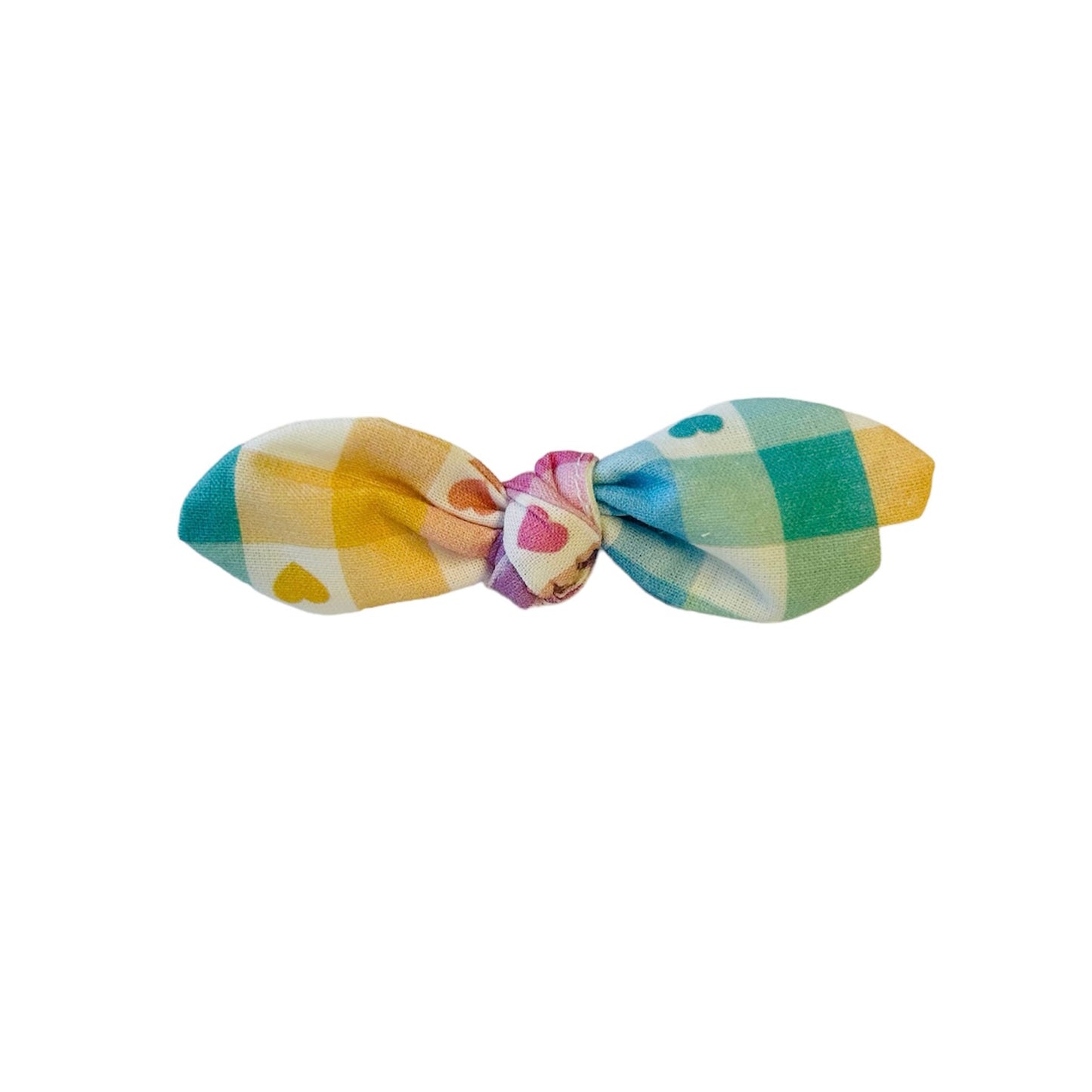 Damier Pastel Dinky Bow Fur Clip