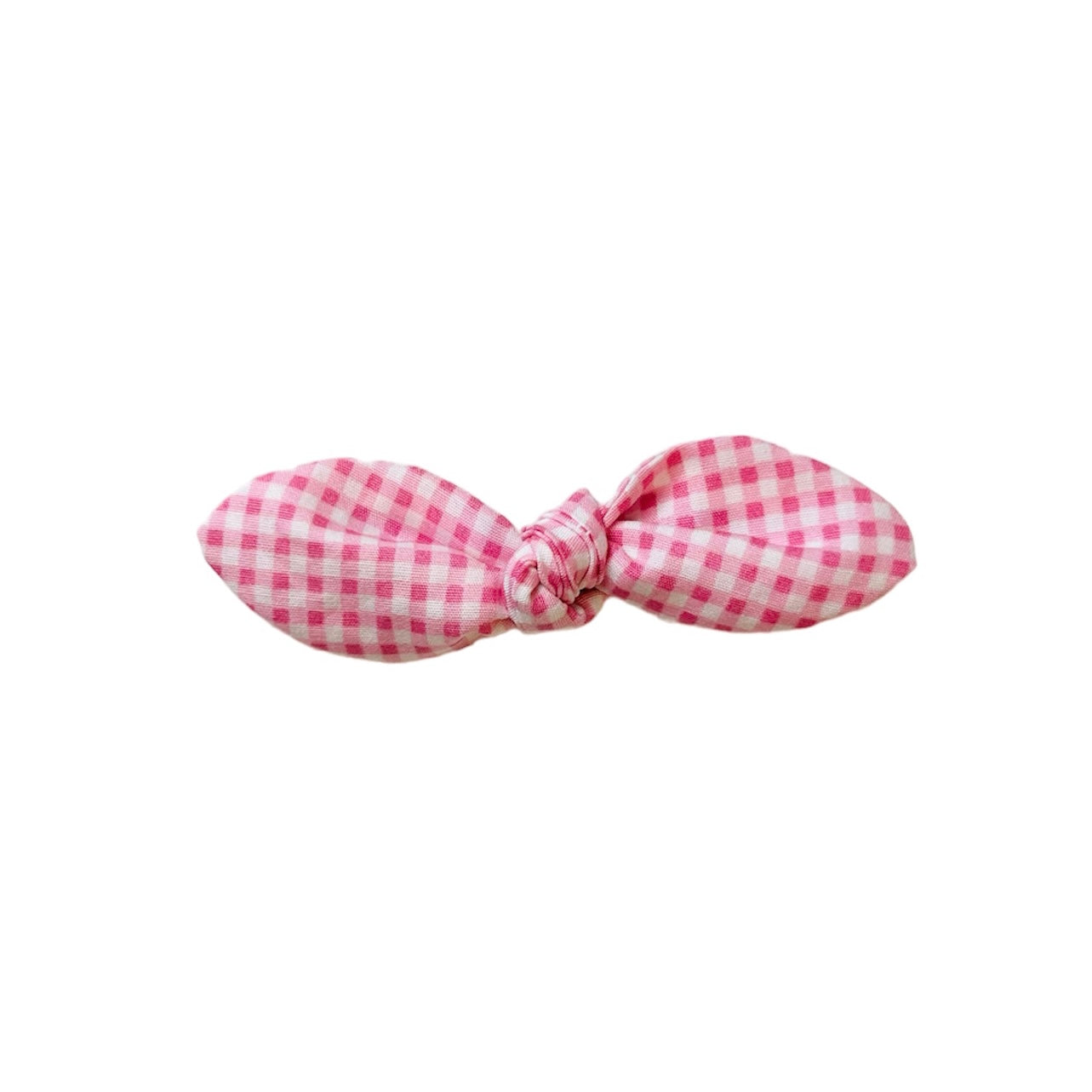 Pink Gingham Dinky Bow