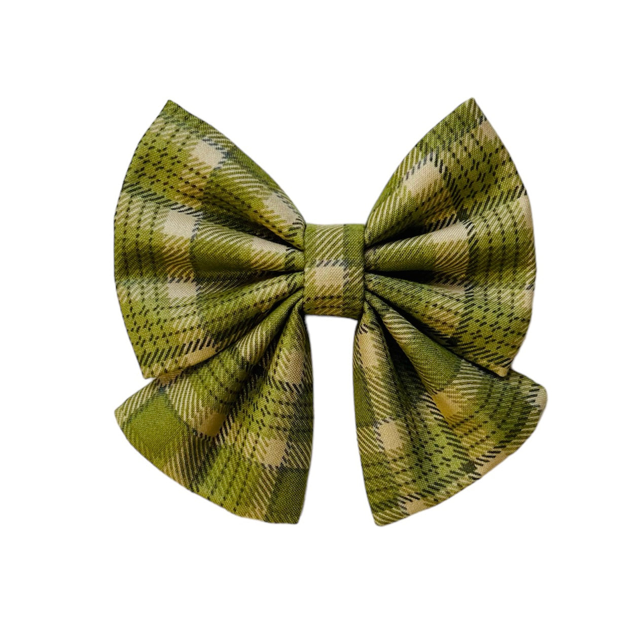 Green Tartan Sailor Bow