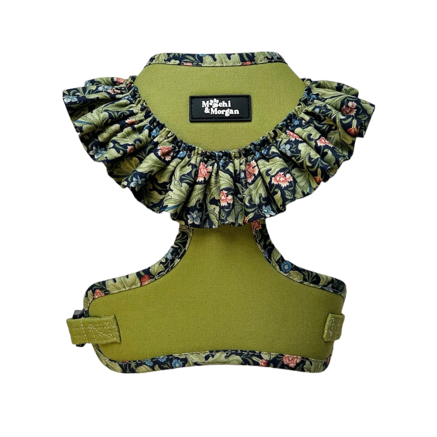 Olive Papillon Frilly Dog Harness