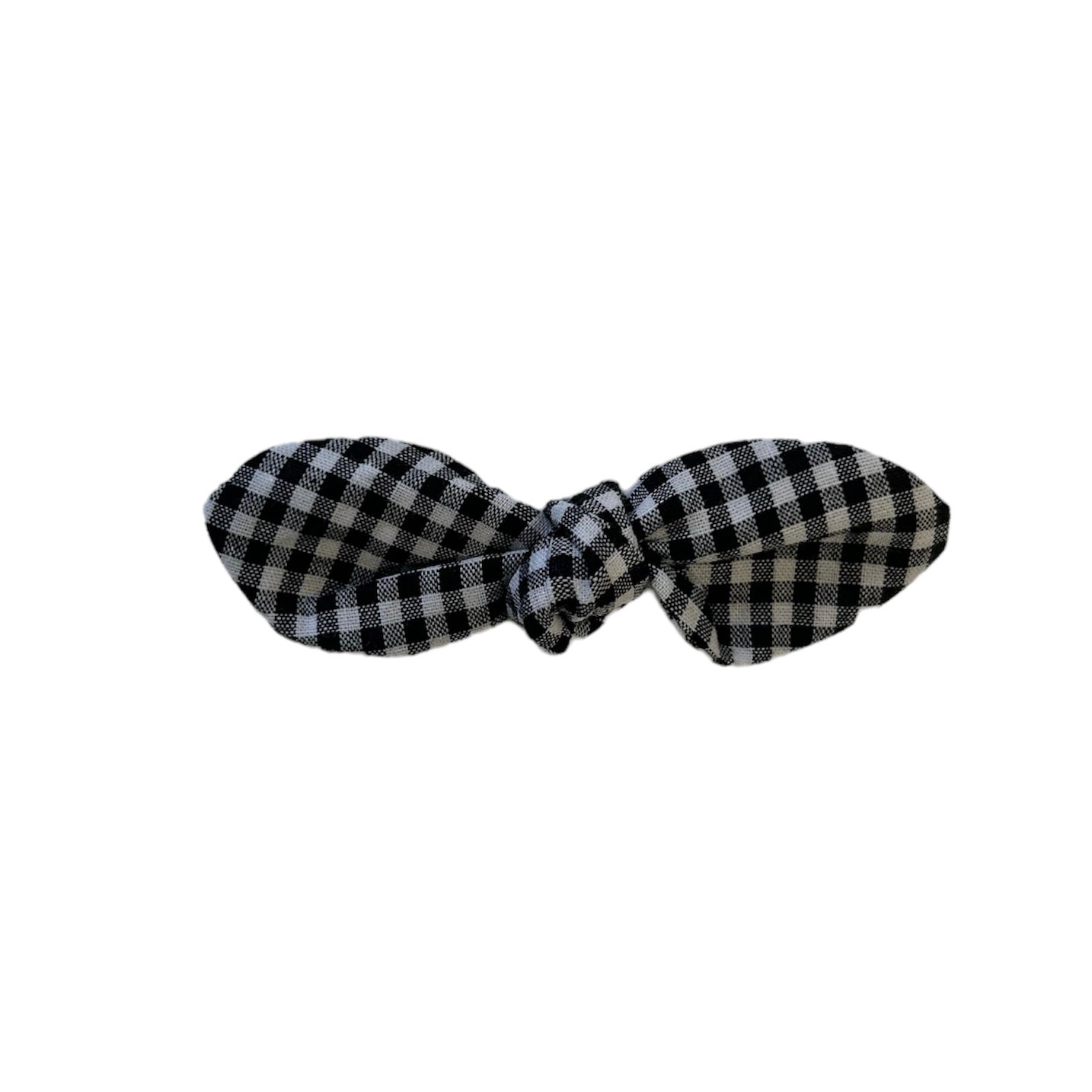 Black Gingham Dinky Bow