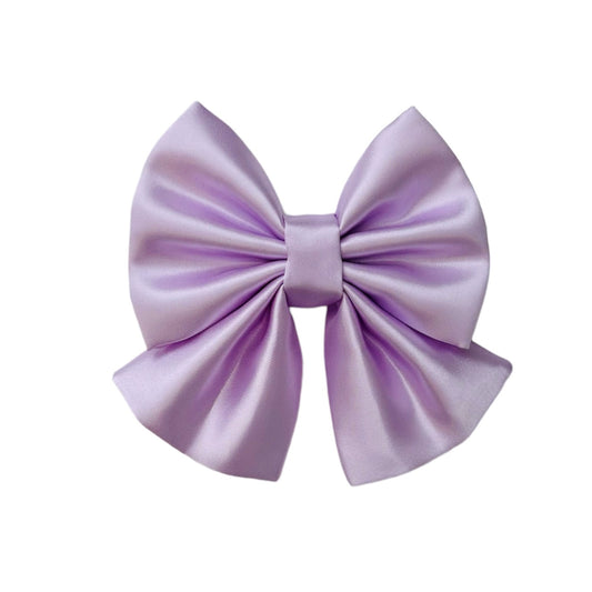 Lilac Satin Sailor Bow