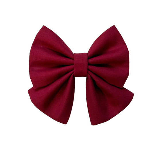 Burgundy Sailor Bow