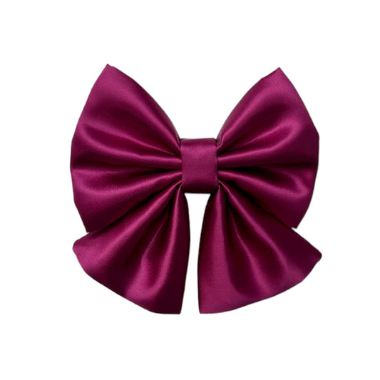 Plum Sailor Bow