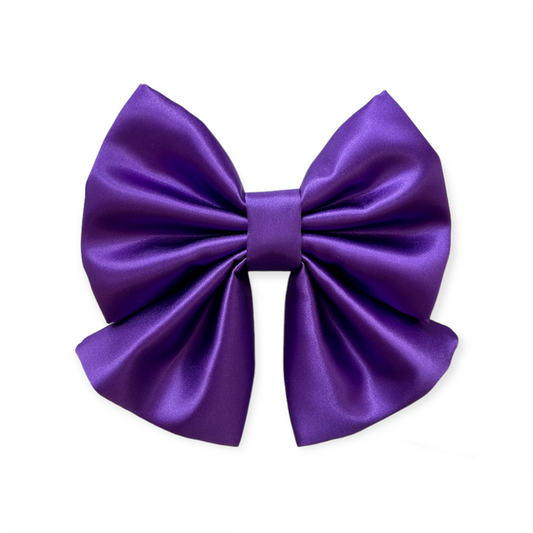 Posh Purple Sailor Bow